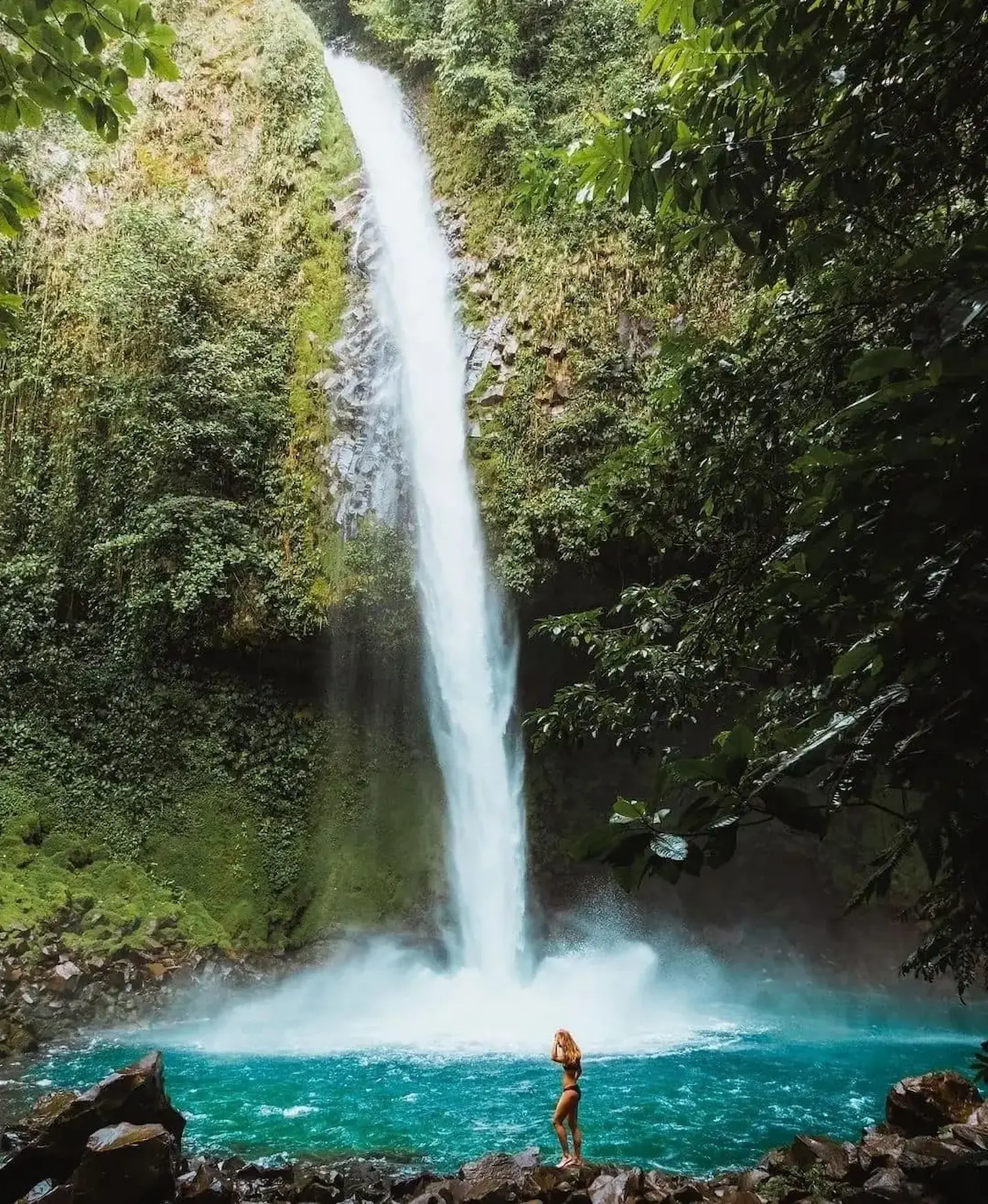 La Fortuna Waterfall and the Quebrada Gata canyon hike in Costa Rica