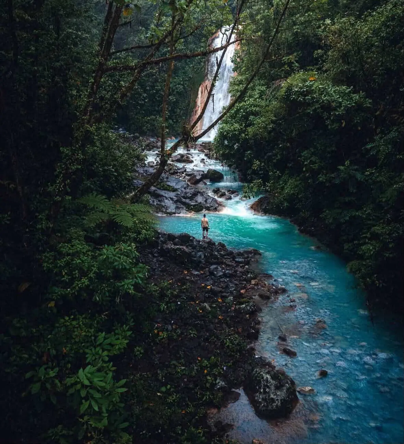 Bluefalls guided waterfall hike, Bajos del Toro, Costa Rica